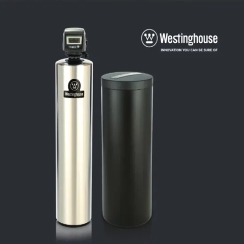 Westinghouse whole house water softener system with stainless steel resin tank and brine tank