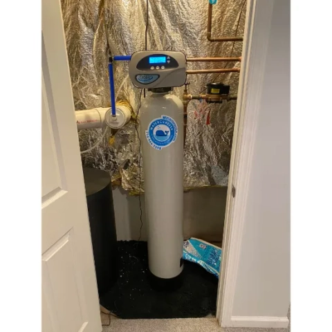 water softener of Watercure USA installed to remove hard water.