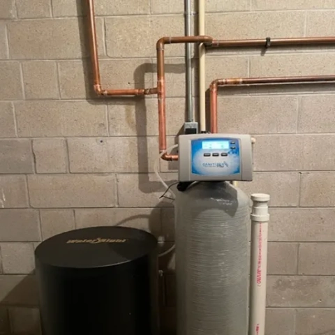 Water-Right Sanitizer Plus Series water treatment system installed by Ken Schaefer Well Pump and Water Treatment Consulting.
