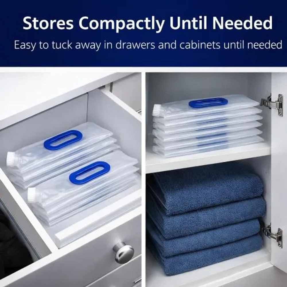 WaterStorageCube Premium Collapsible Water Container Bags 2.6 Gal (4-Pack)