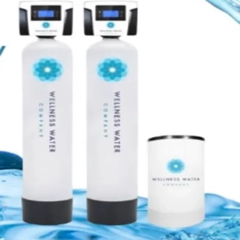 Wellness Water eco-friendly salt-free water softener tank designed to protect plumbing from scale buildup