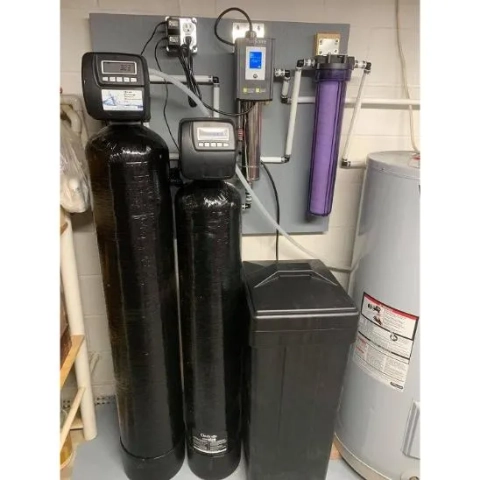 West Jersey Water Treatment Co. softener system with UV sterilization for total home water care.