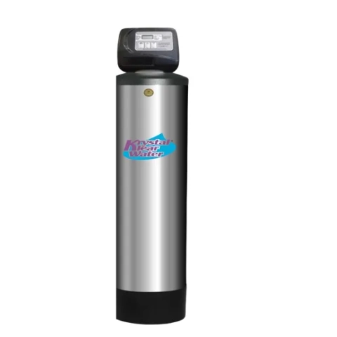 Krystal Klear Water whole-house filtration system with dual-action KDF-55 and carbon media, maintenance-free.