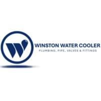 Winston Water Cooler profile logo featuring circular W emblem and blue lettering
