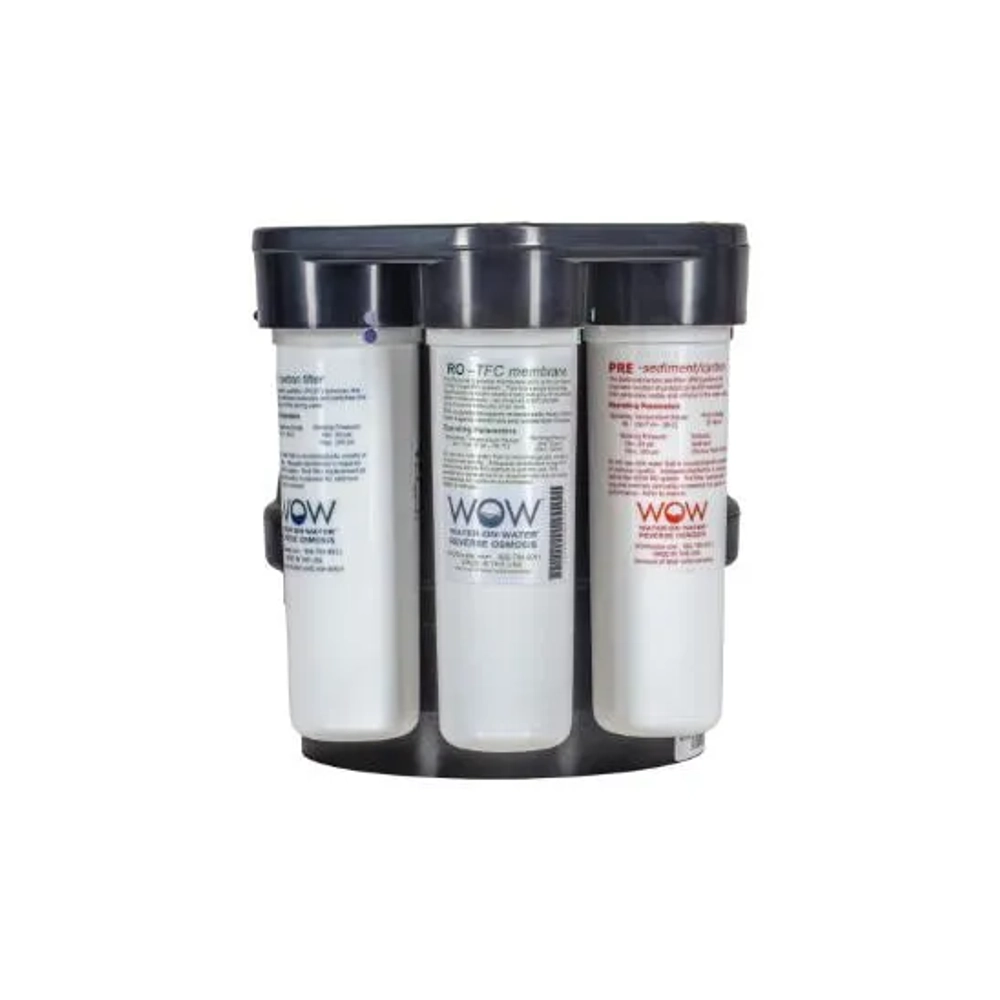 WOW Water-on-Water Reverse Osmosis System with compact tank, made in USA, for pure home drinking water.