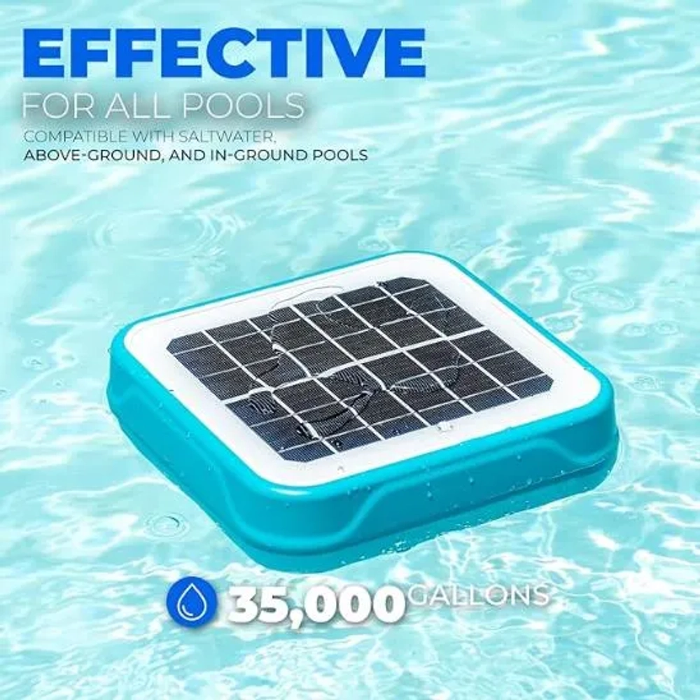 XtremepowerUS 35000 Gallons Square Solar Pool Ionizer