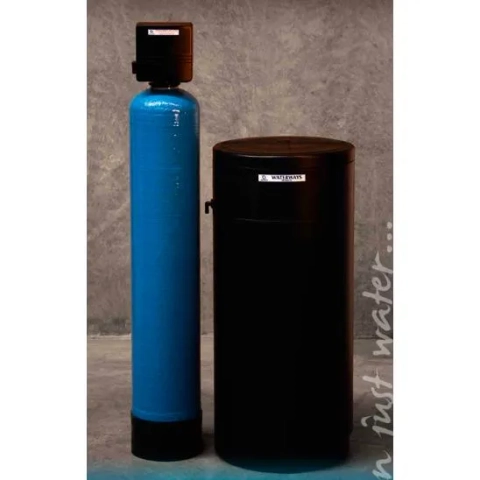 Water softeners remove calcium carbonate, iron, and manganese; regenerated by brine for soft, non-staining water.