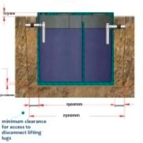 Durable concrete septic tank by Eco-Septic featuring advanced bacterial waste breakdown technology.