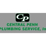 Vector logo for Central Penn Plumbing Service, Inc. showing green italicized company lettering