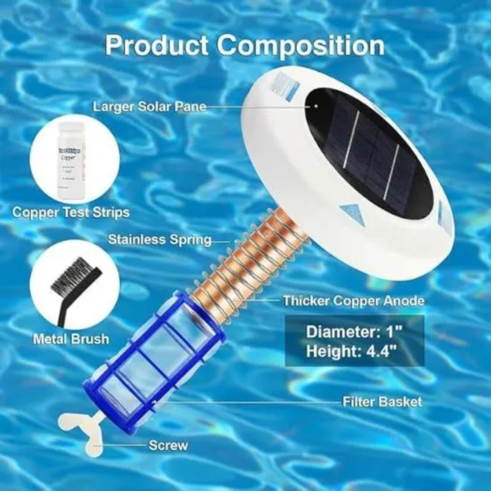 iToolMax 45000 Gallons Solar Powered Pool Ionizer