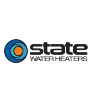 Corporate brand mark for State Water Heaters commercial and residential water heating products.