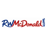 Clean vector logo for R.W. McDonald & Sons isolated on a white background.