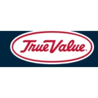 Recognized red and white True Value trademark logo