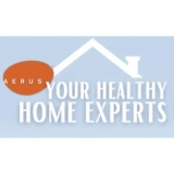 Corporate logo graphic for Aerus air and water purification home health solutions.