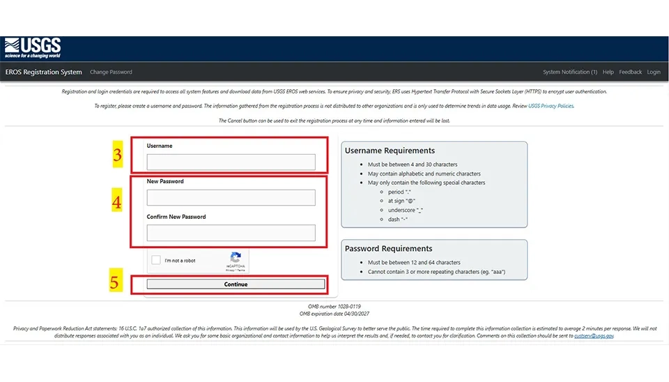 Creating secure credentials to efficiently download Digital Elevation Models (DEMs) from USGS site